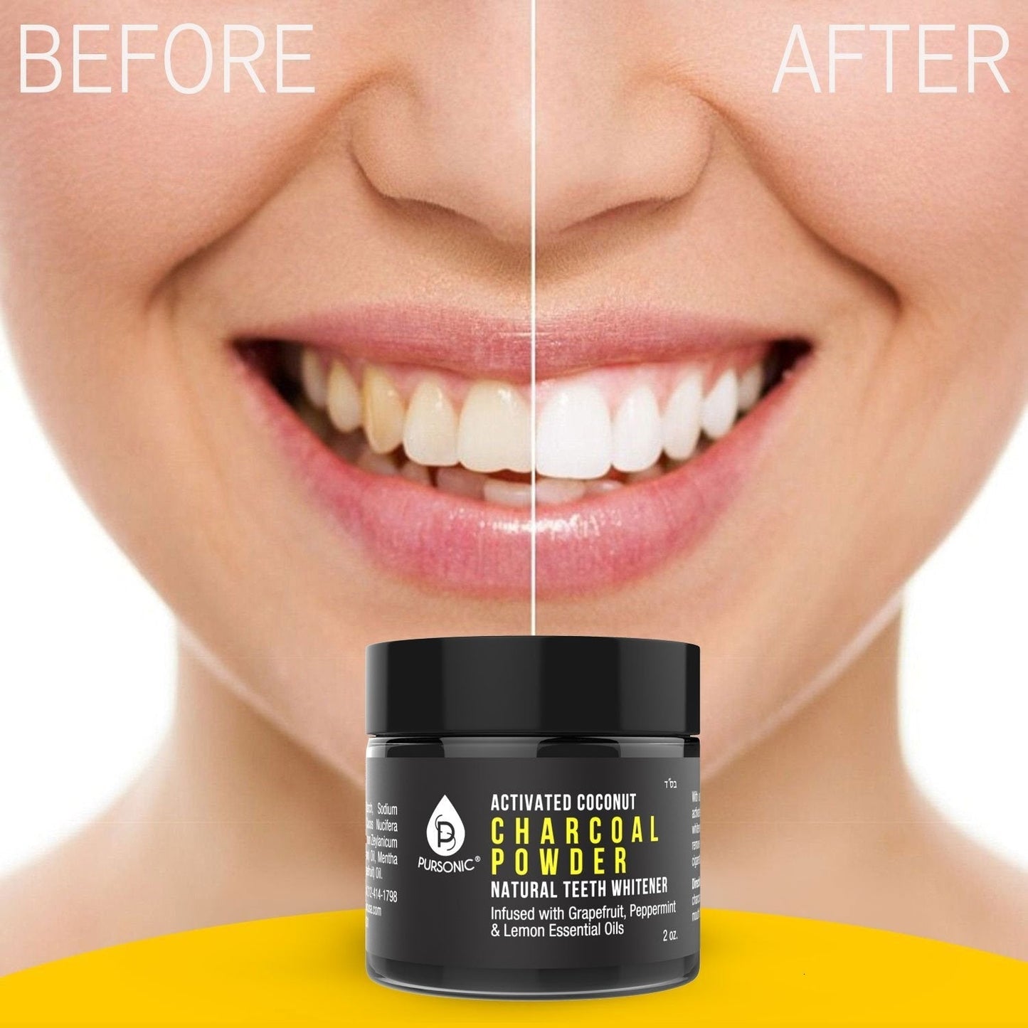 Activated Coconut Charcoal Powder Natural Teeth Whitener - Home Deals Co.