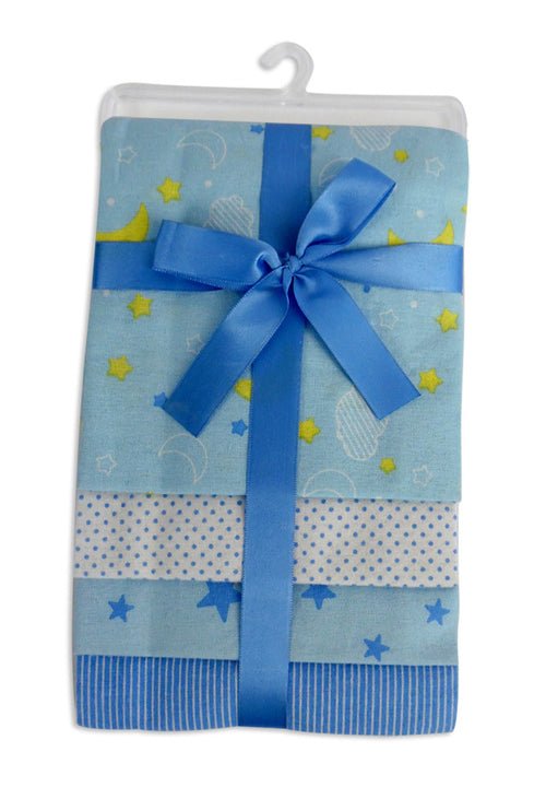 Blue Four Pack Receiving Blanket - Home Deals Co.