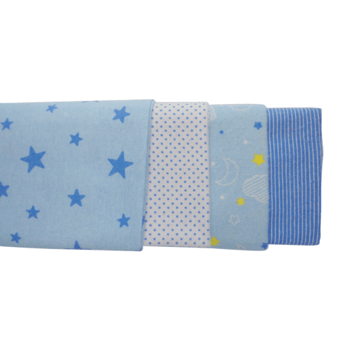 Blue Four Pack Receiving Blanket - Home Deals Co.